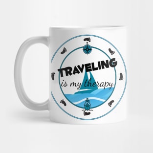 Traveling is my Therapy Mug